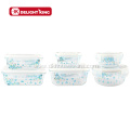 Borosilicate Glass Food Containers with Customized Decal